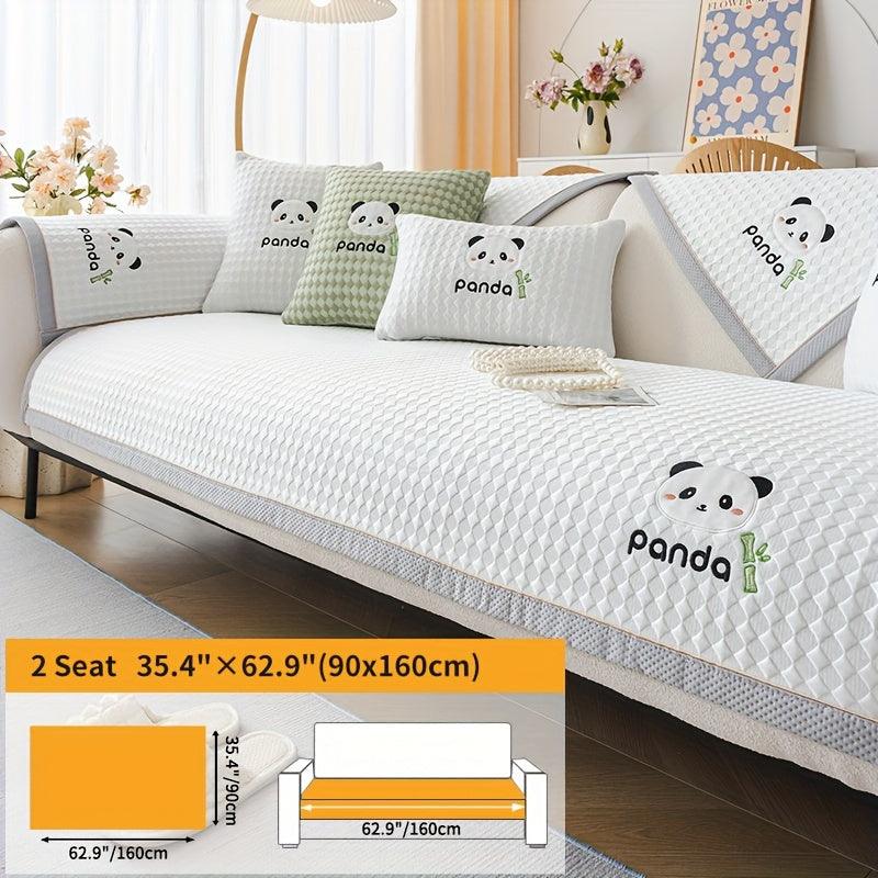 Panda Pattern Non-Slip Sofa Cover - topspet