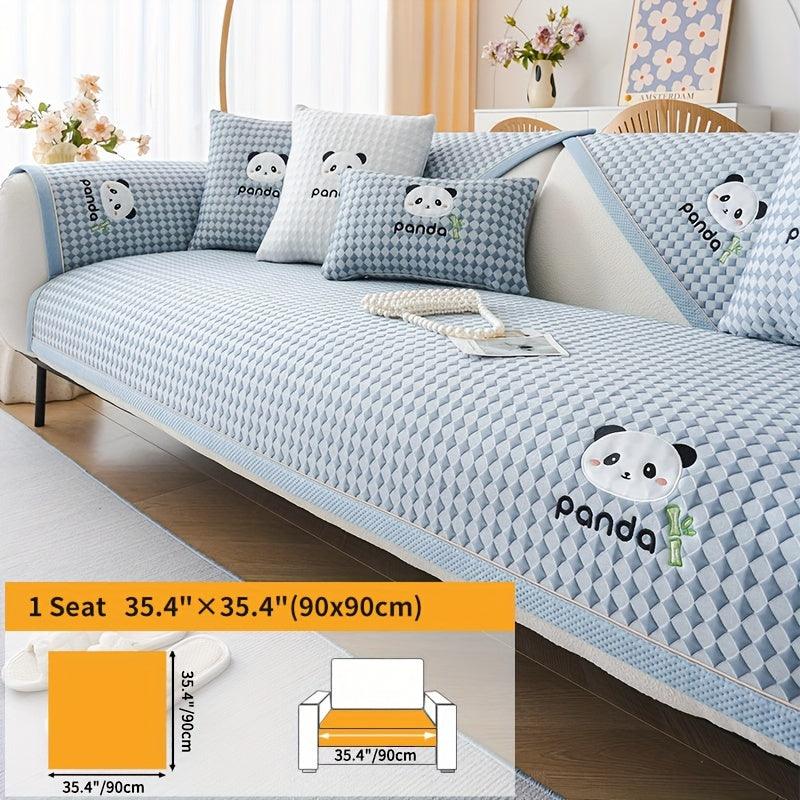 Panda Pattern Non-Slip Sofa Cover - topspet