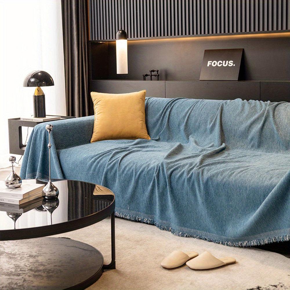 Luxurious Waterproof Sofa Cover with Tassels - topspet
