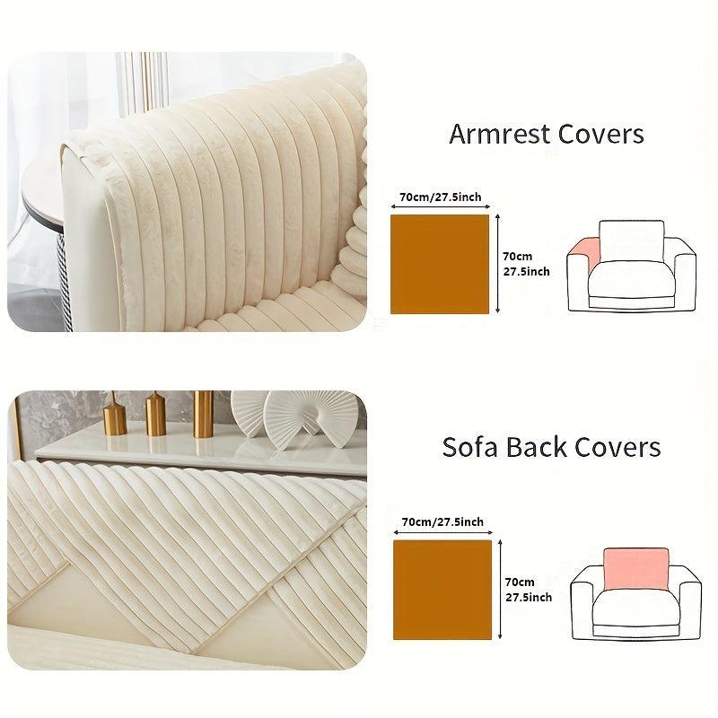 Luxurious Rabbit Fur Sofa Slipcover - topspet