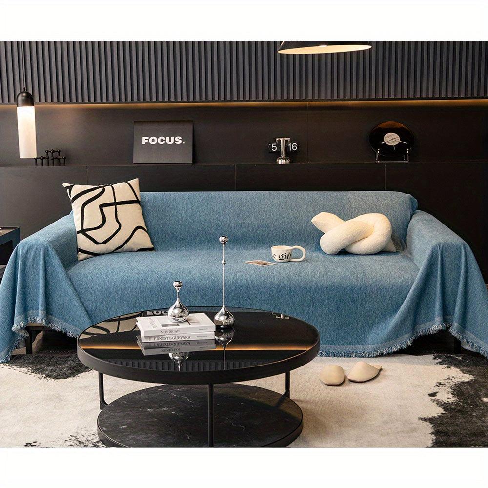 Luxurious Waterproof Sofa Cover with Tassels - topspet