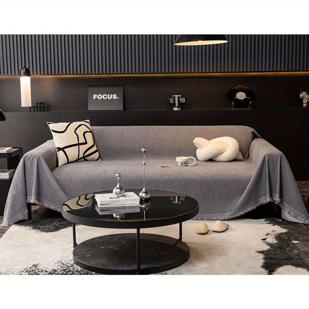 Luxurious Waterproof Sofa Cover with Tassels - topspet