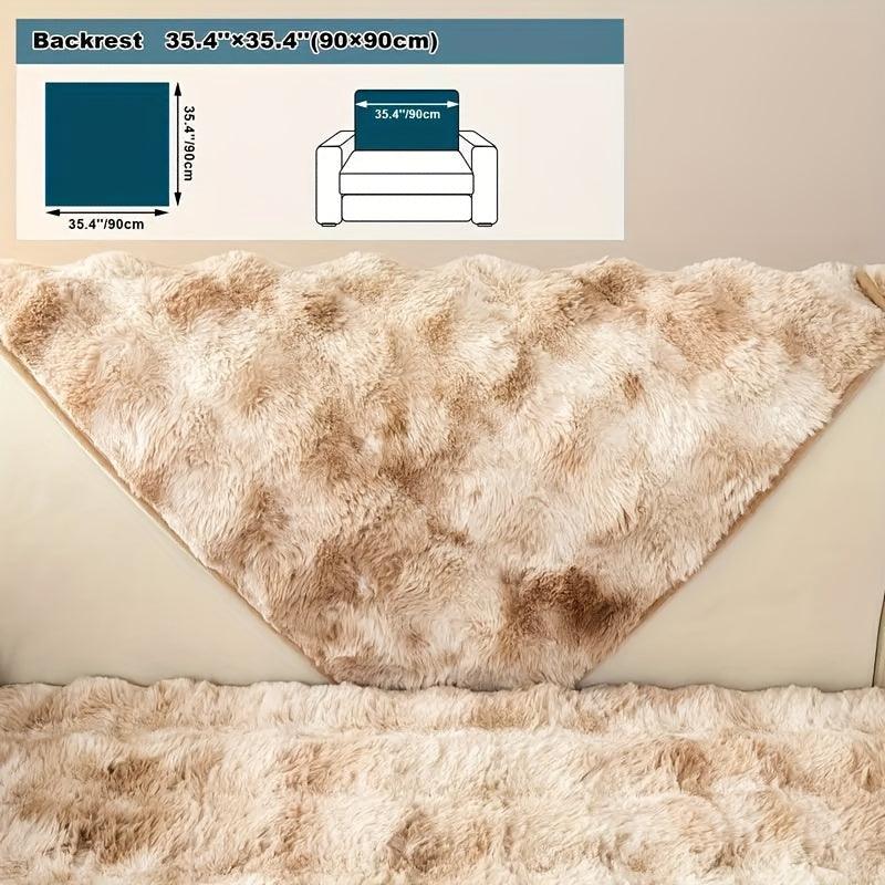 Luxurious Gradient Velvet Sofa Cover - topspet