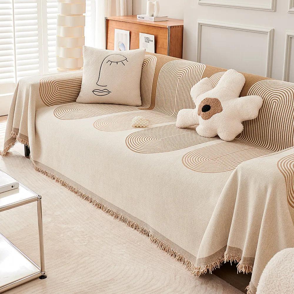 Double Sided Chenille Sofa Cover - topspet