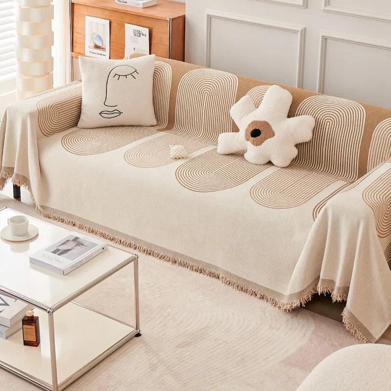 Double Sided Chenille Sofa Cover - topspet