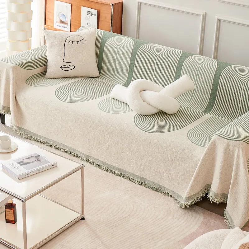 Double Sided Chenille Sofa Cover - topspet