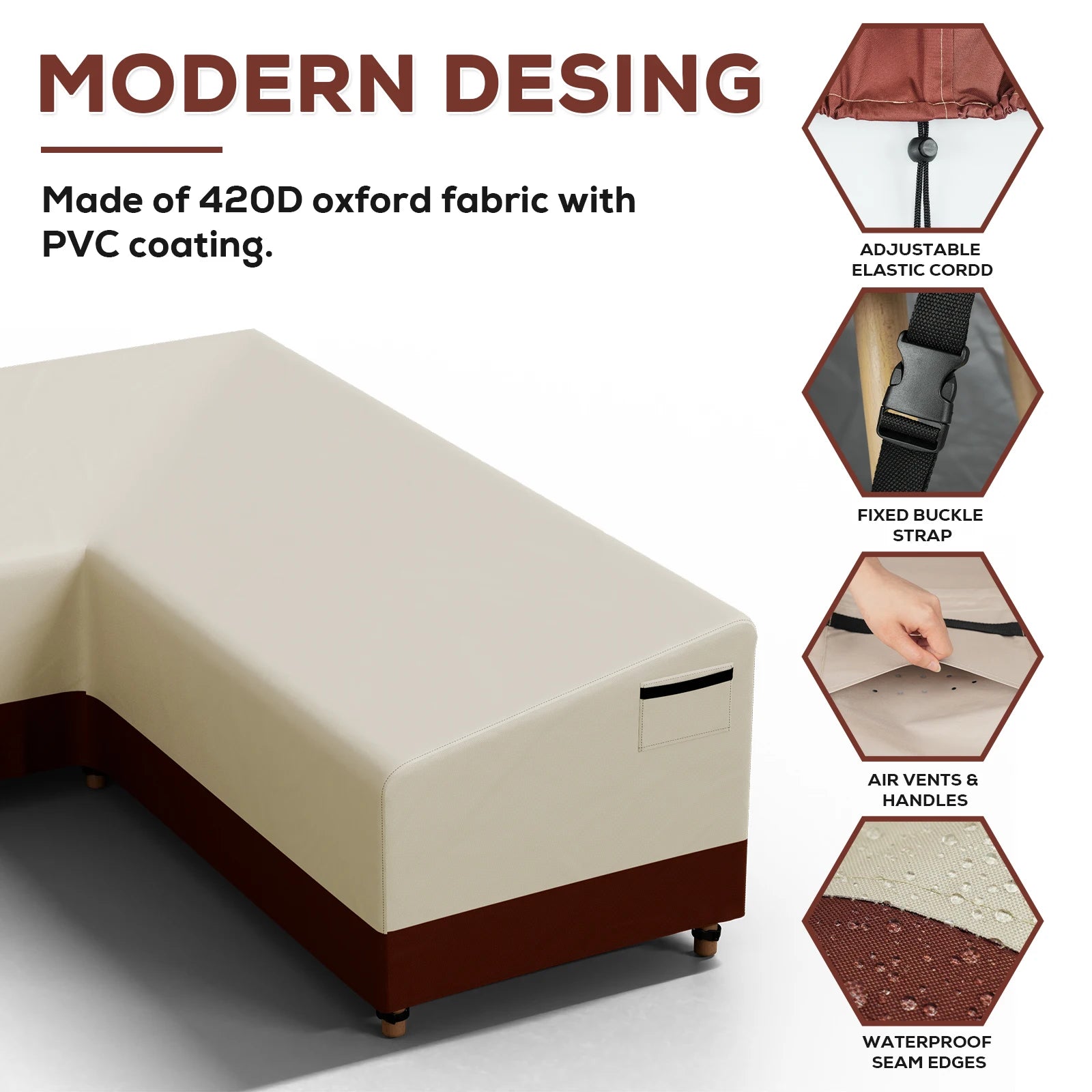 Outdoor Couch Cover – Waterproof, UV-Resistant Patio Sofa Protector for All Weather
