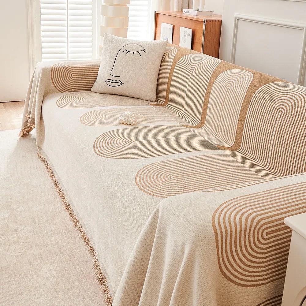 Double Sided Chenille Sofa Cover - topspet
