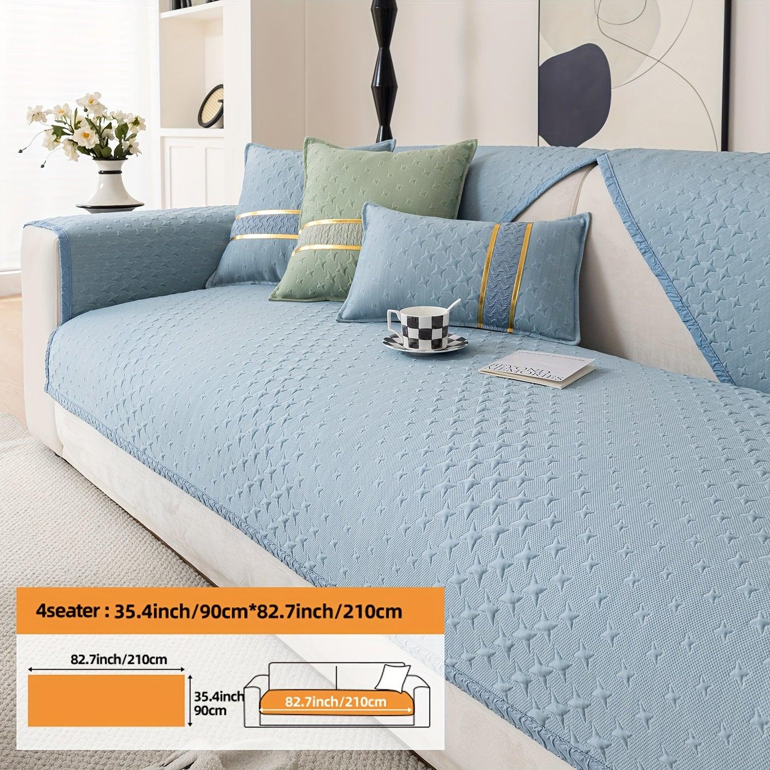 Summer Cooling Silk Non-slip Sofa Cove - topspet