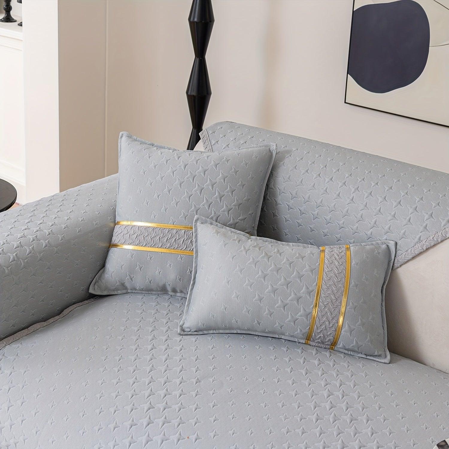 Summer Cooling Silk Non-slip Sofa Cove - topspet