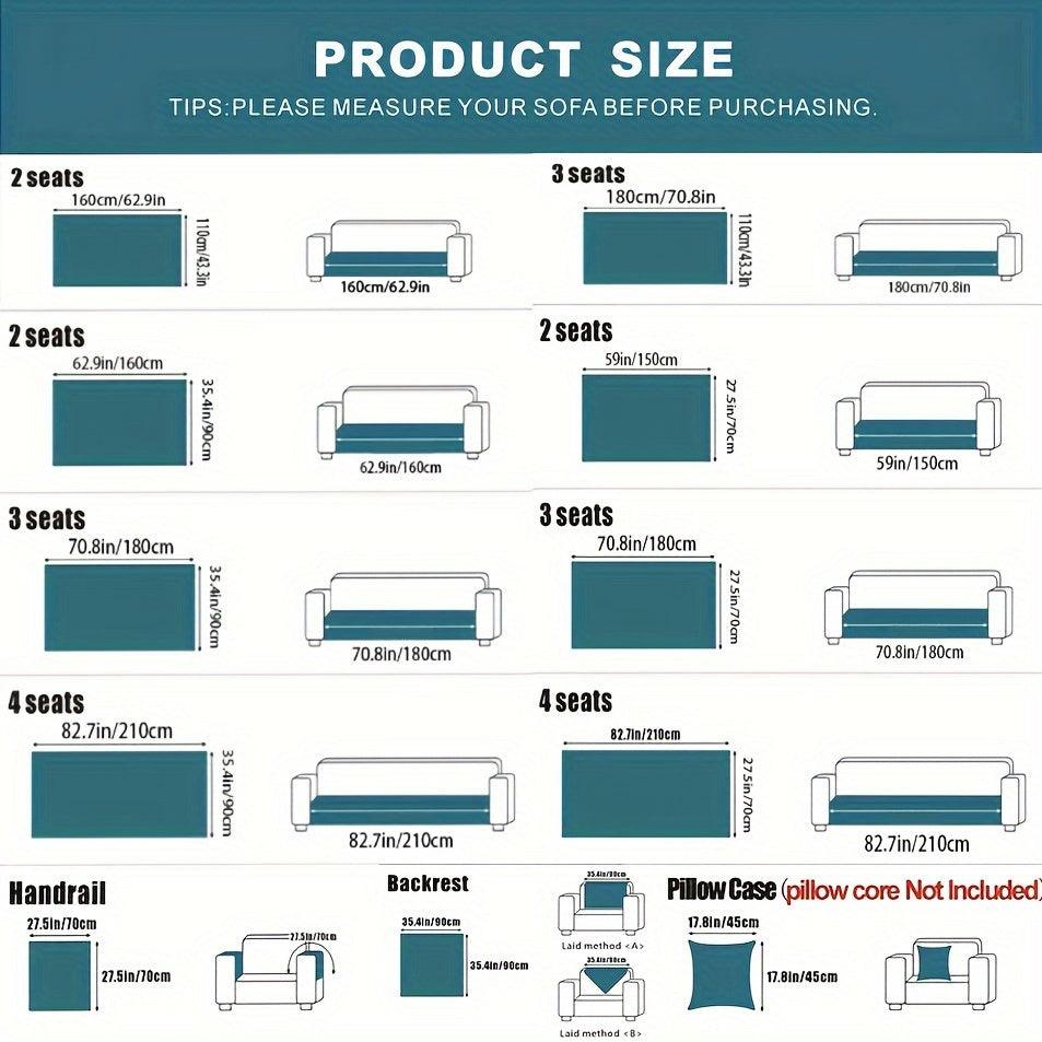 Boho Style Ice Silk Latex Sofa Cover Slipcover - topspet