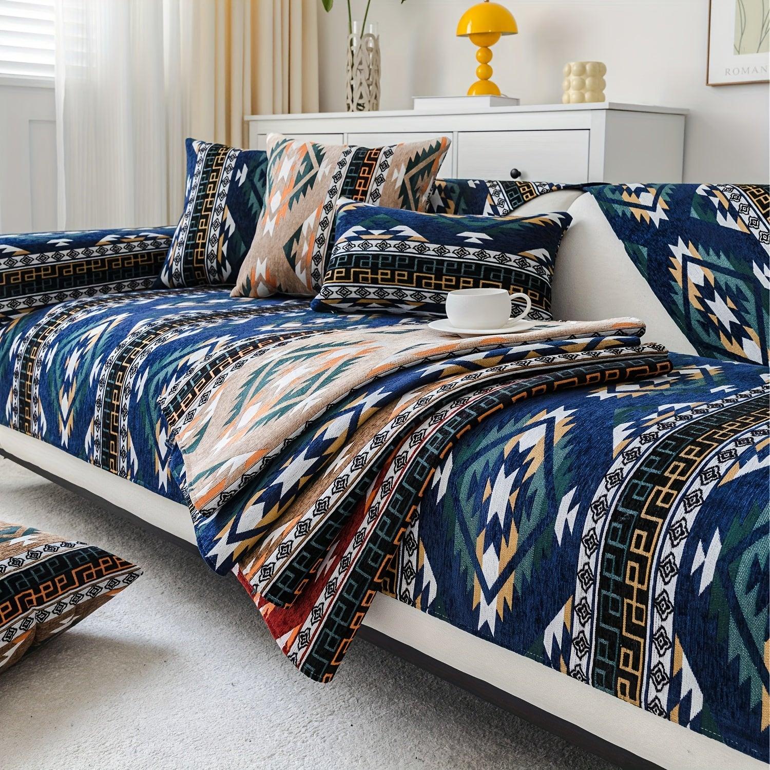 Luxurious Bohemian Style Sofa Cover - All Seasons Protection - topspet