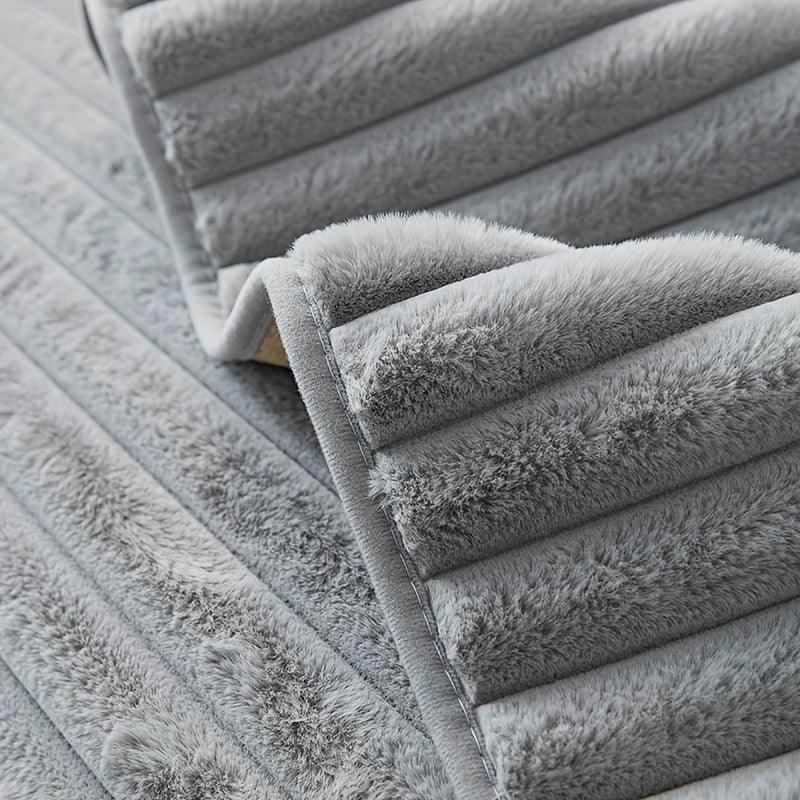Luxurious Rabbit Fur Sofa Slipcover - topspet
