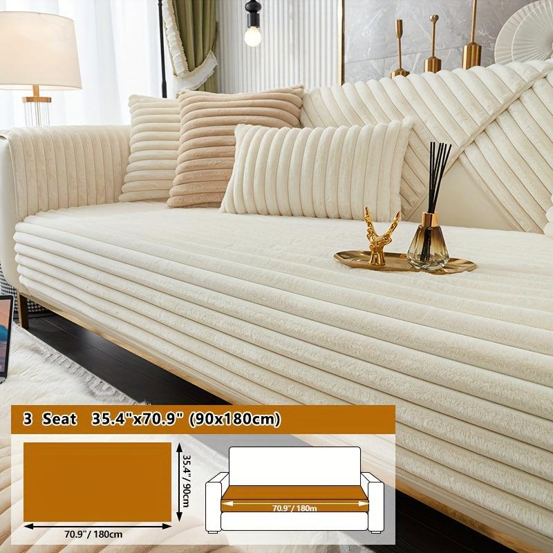 Luxurious Rabbit Fur Sofa Slipcover - topspet