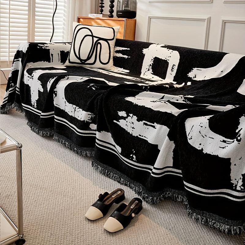 Boho Couch Cover Ultra Soft 2-3 Cushion Couch Sofa Cove - topspet