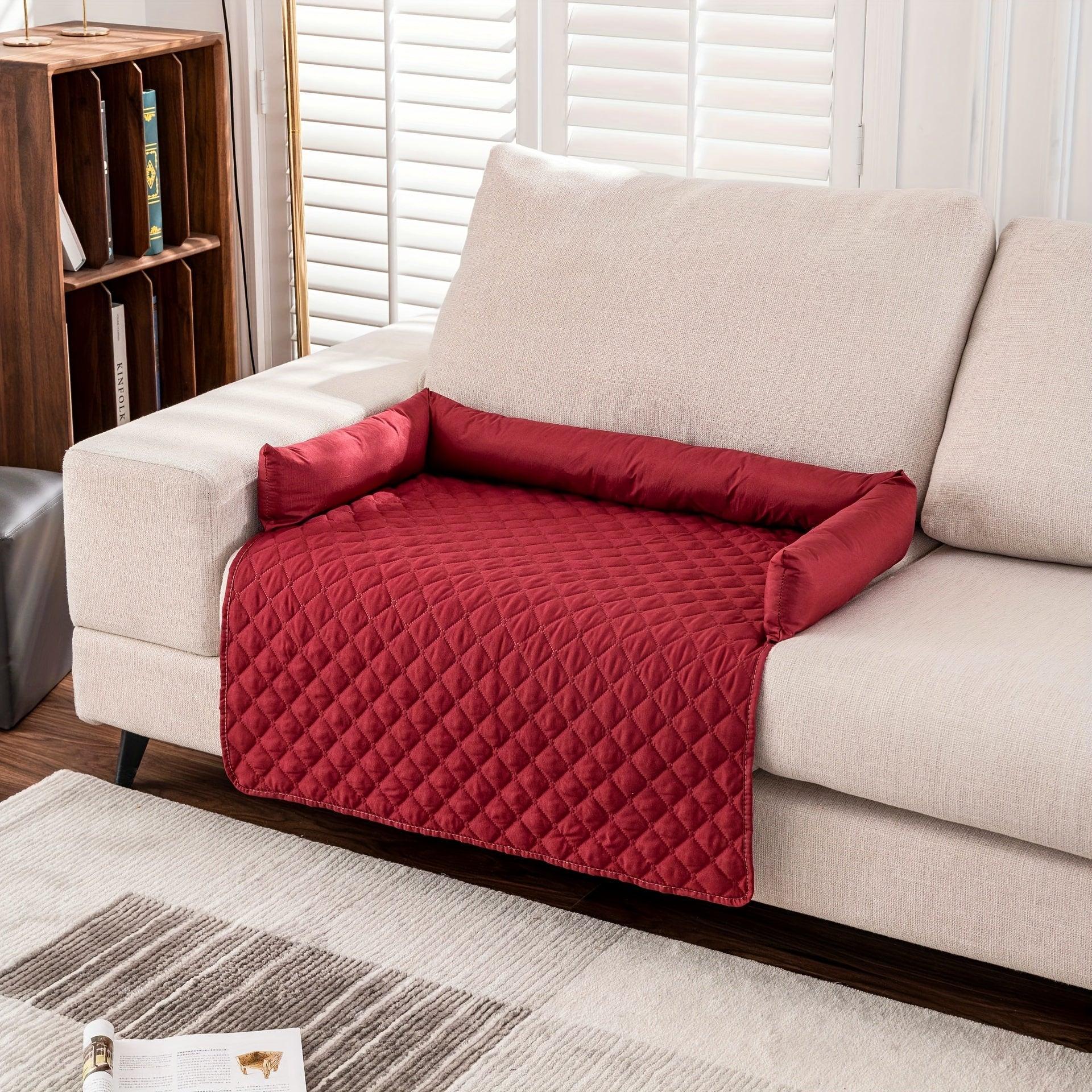 Fluffy Calming Dog Bed Sofa Protector Pet Mat - topspet