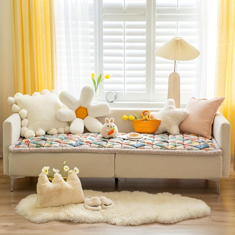 Luxurious Handmade Thickened Sofa Cover - Non-Slip, Soft, and Durable Slipcover for Living Room, Office, and Home Decor - topspet