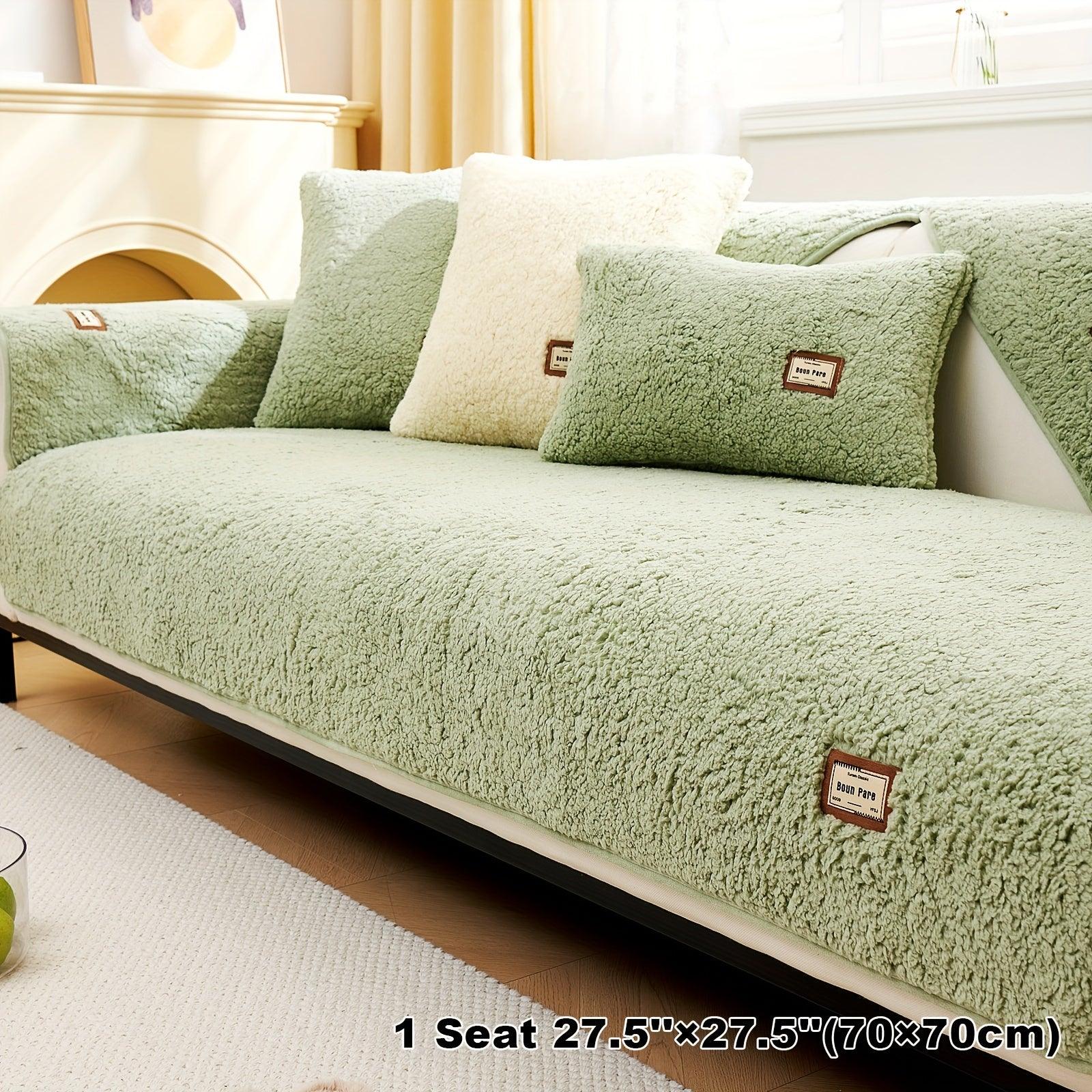 Plush Sherpa Sofa Cover - topspet