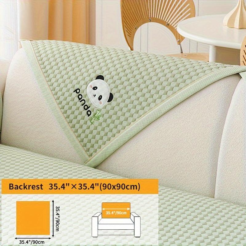 Panda Pattern Non-Slip Sofa Cover - topspet