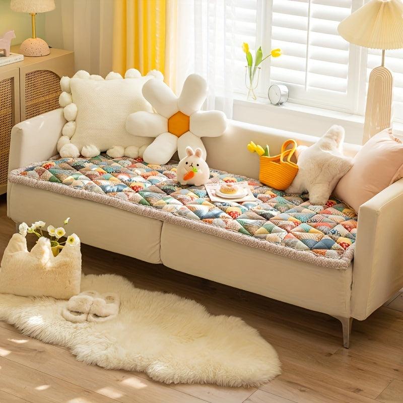 Luxurious Handmade Thickened Sofa Cover - Non-Slip, Soft, and Durable Slipcover for Living Room, Office, and Home Decor - topspet