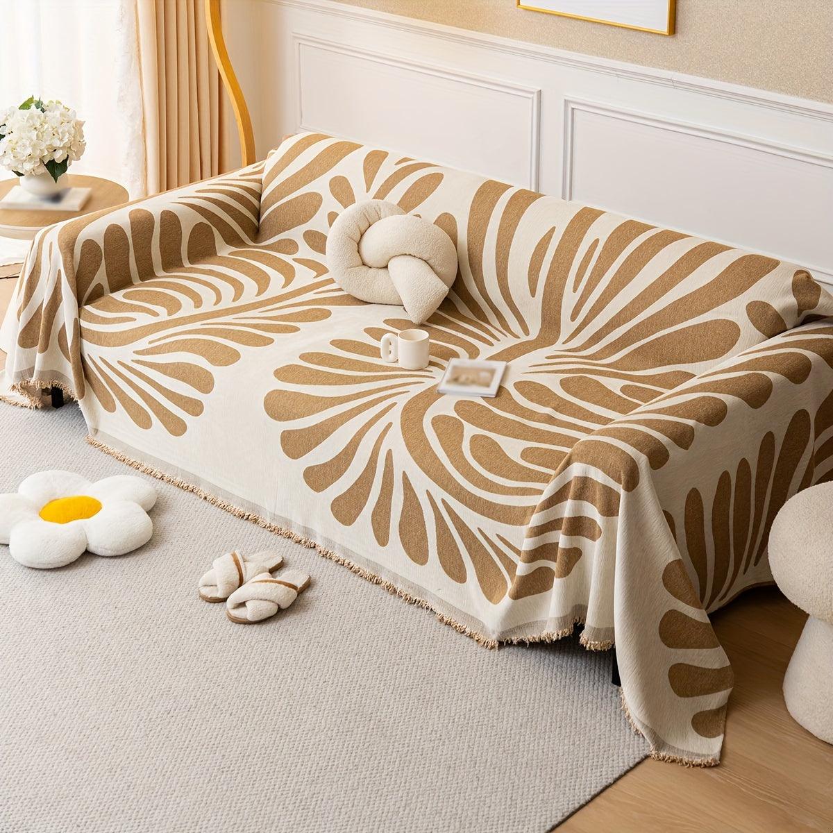 Versatile Chenille Sofa Cover - Pet-Friendly, Machine Washable Couch Protector for All Seasons - Fits Single to Four-Seater Sofas - topspet