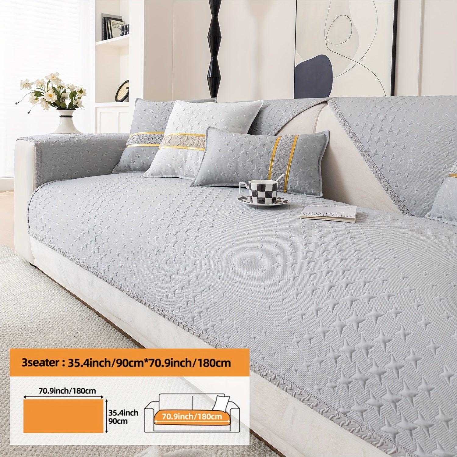 Summer Cooling Silk Non-slip Sofa Cove - topspet