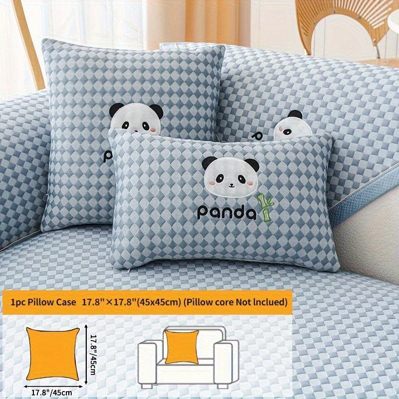 Panda Pattern Non-Slip Sofa Cover - topspet
