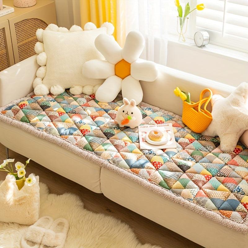 Luxurious Handmade Thickened Sofa Cover - Non-Slip, Soft, and Durable Slipcover for Living Room, Office, and Home Decor - topspet