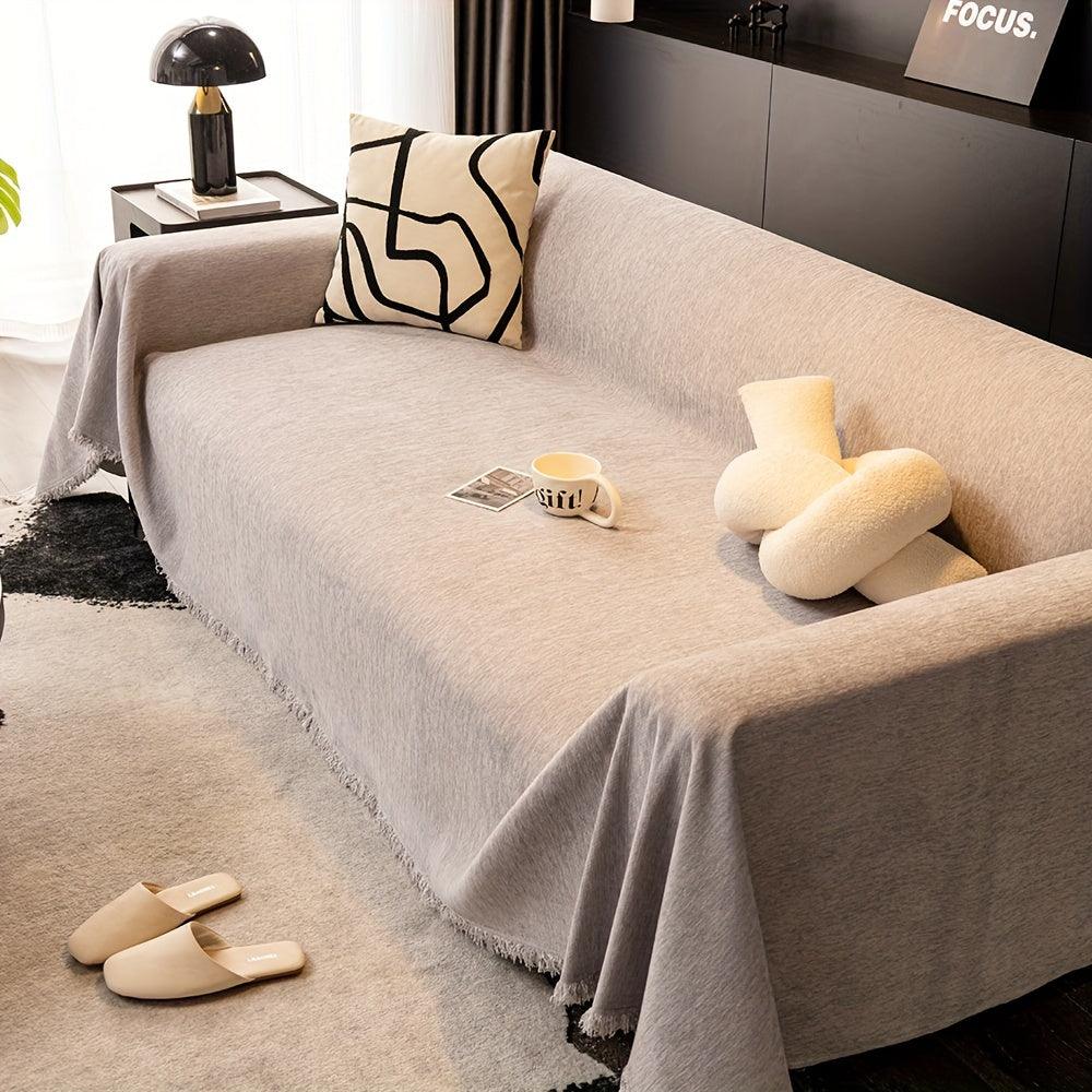 Luxurious Waterproof Sofa Cover with Tassels - topspet