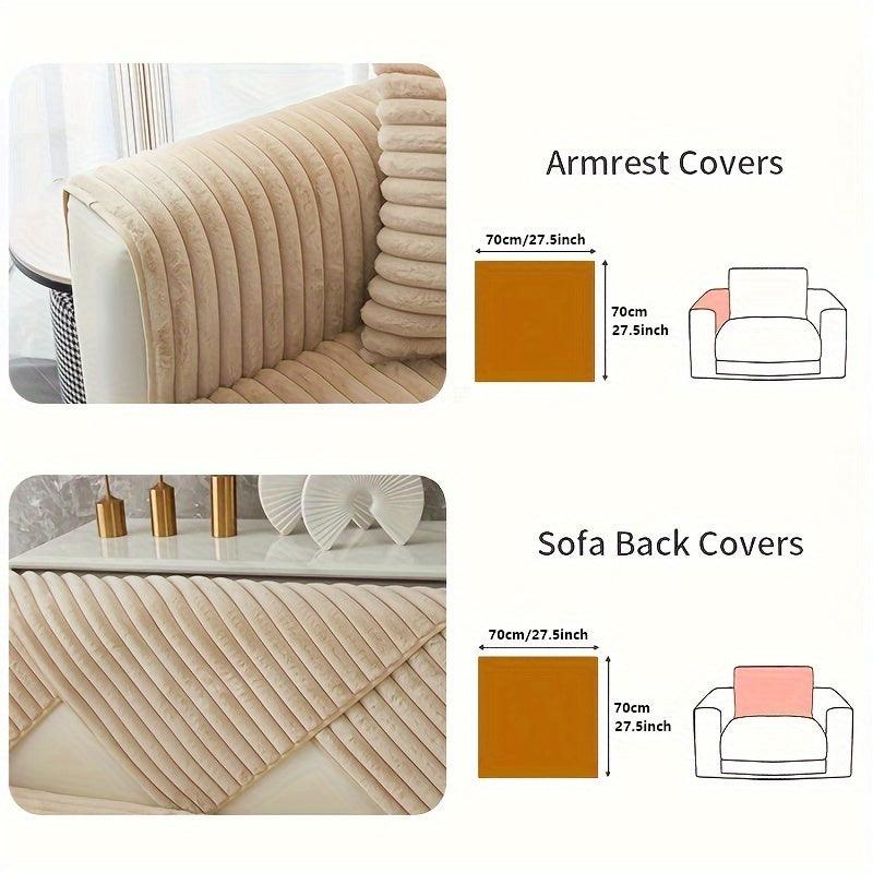 Luxurious Rabbit Fur Sofa Slipcover - topspet
