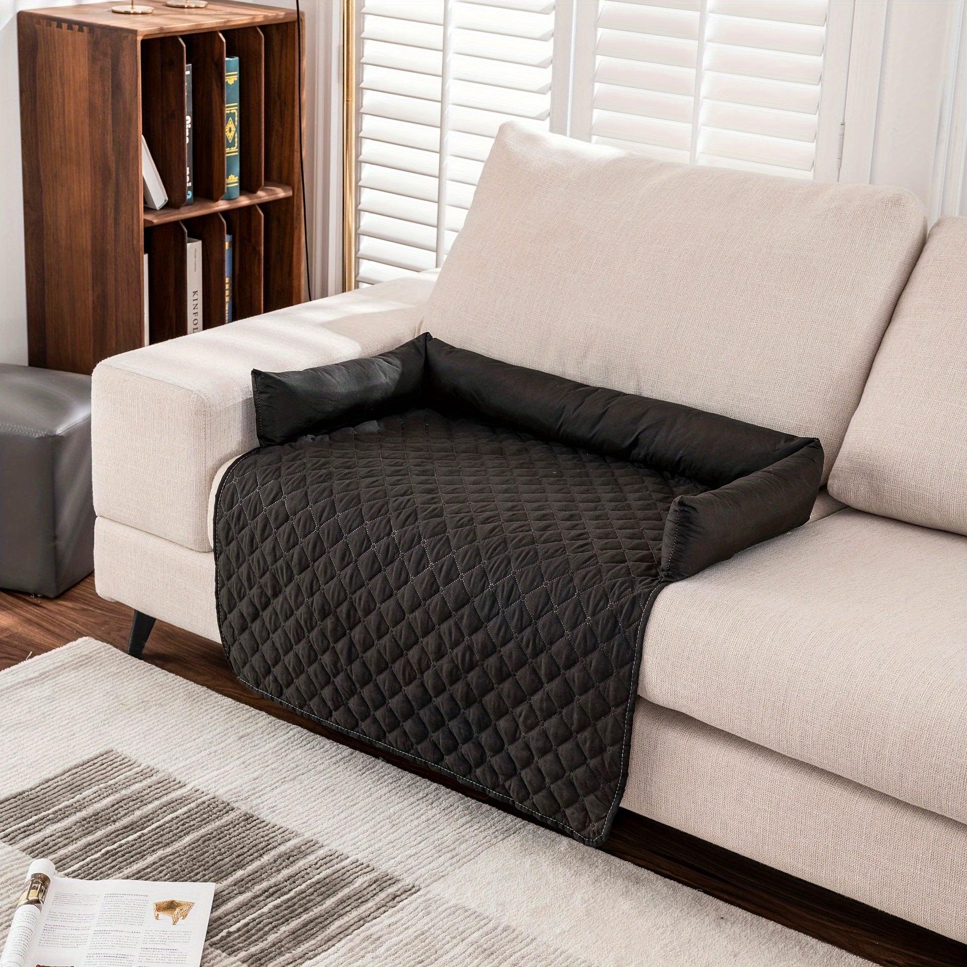 Fluffy Calming Dog Bed Sofa Protector Pet Mat - topspet