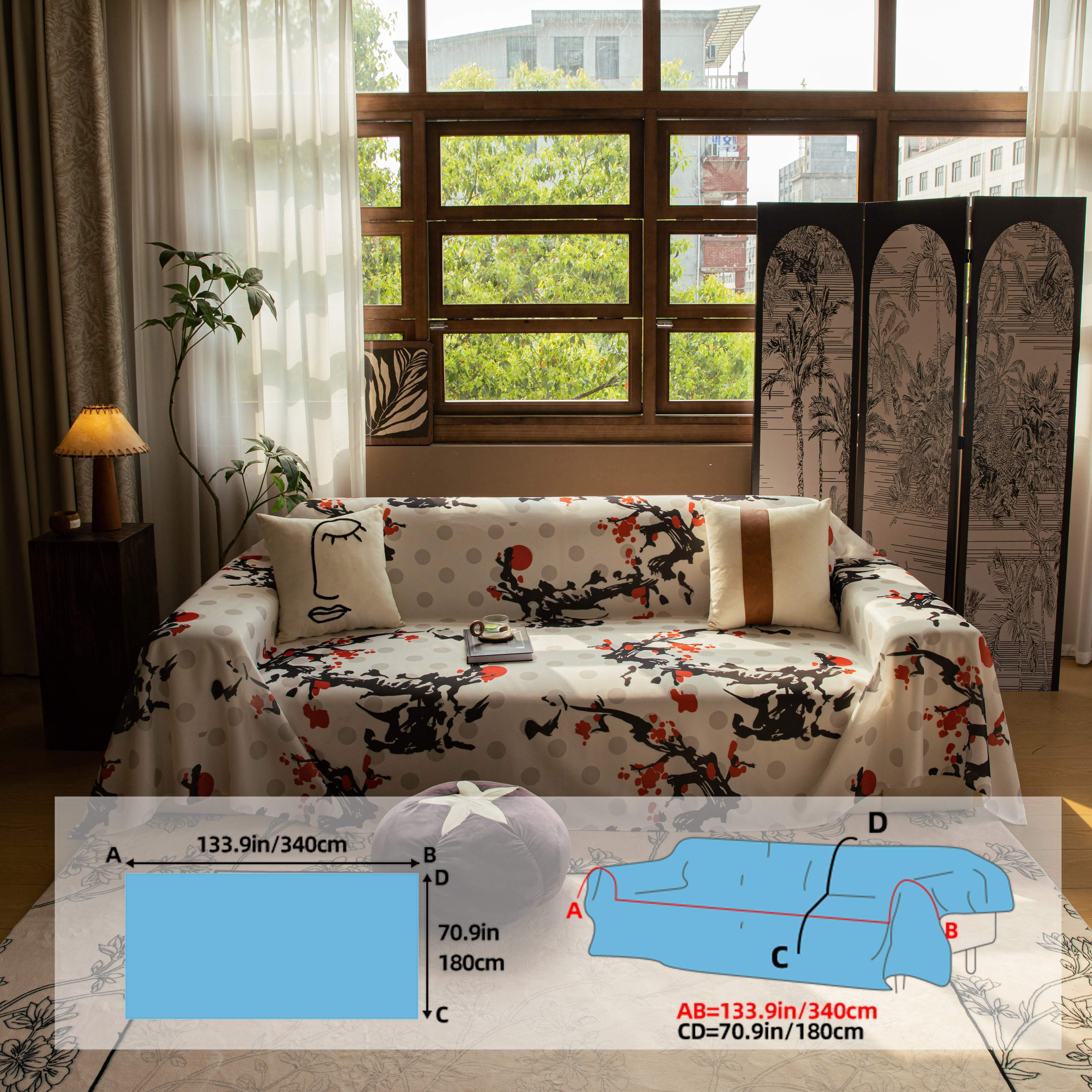 Cooling Ice Silk Sofa Cover - Machine Washable - topspet