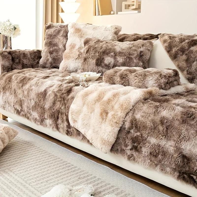 Luxurious Gradient Velvet Sofa Cover - topspet