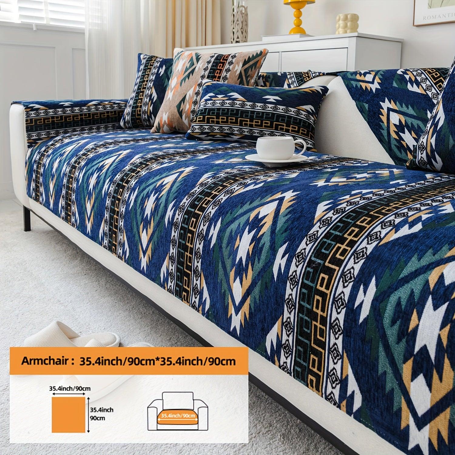 Luxurious Bohemian Style Sofa Cover - All Seasons Protection - topspet