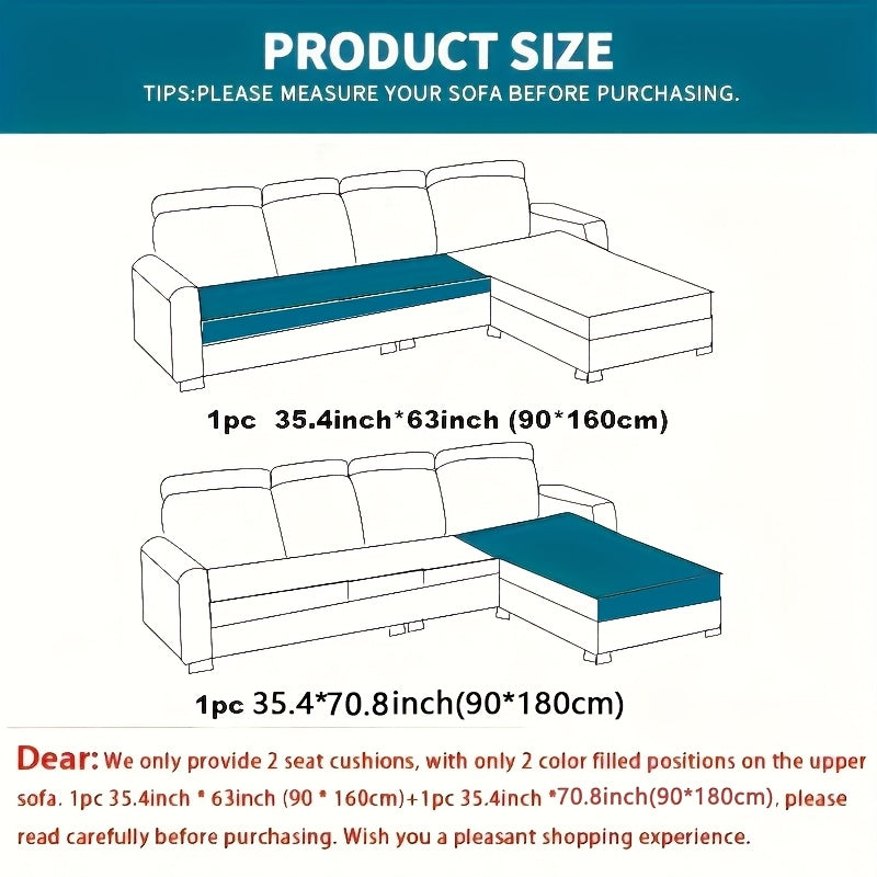 L Shape Couch Cover – Heavy Duty Waterproof Couch Cover for Dogs, Stylish Green Sofa Protector