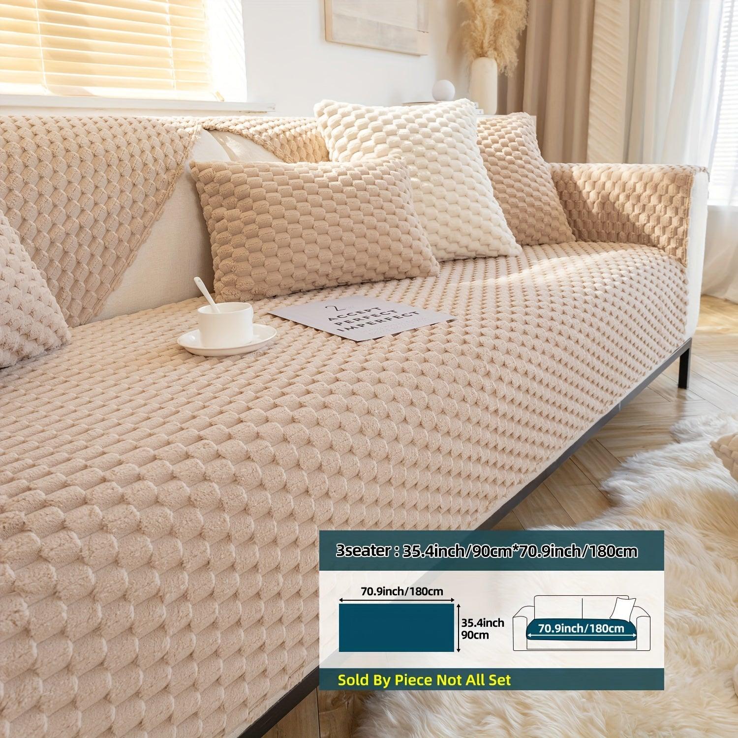 Plush Nordic Sofa Slipcover - topspet