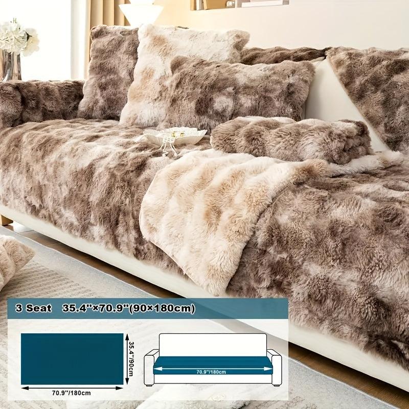 Luxurious Gradient Velvet Sofa Cover - topspet