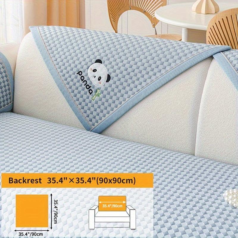 Panda Pattern Non-Slip Sofa Cover - topspet