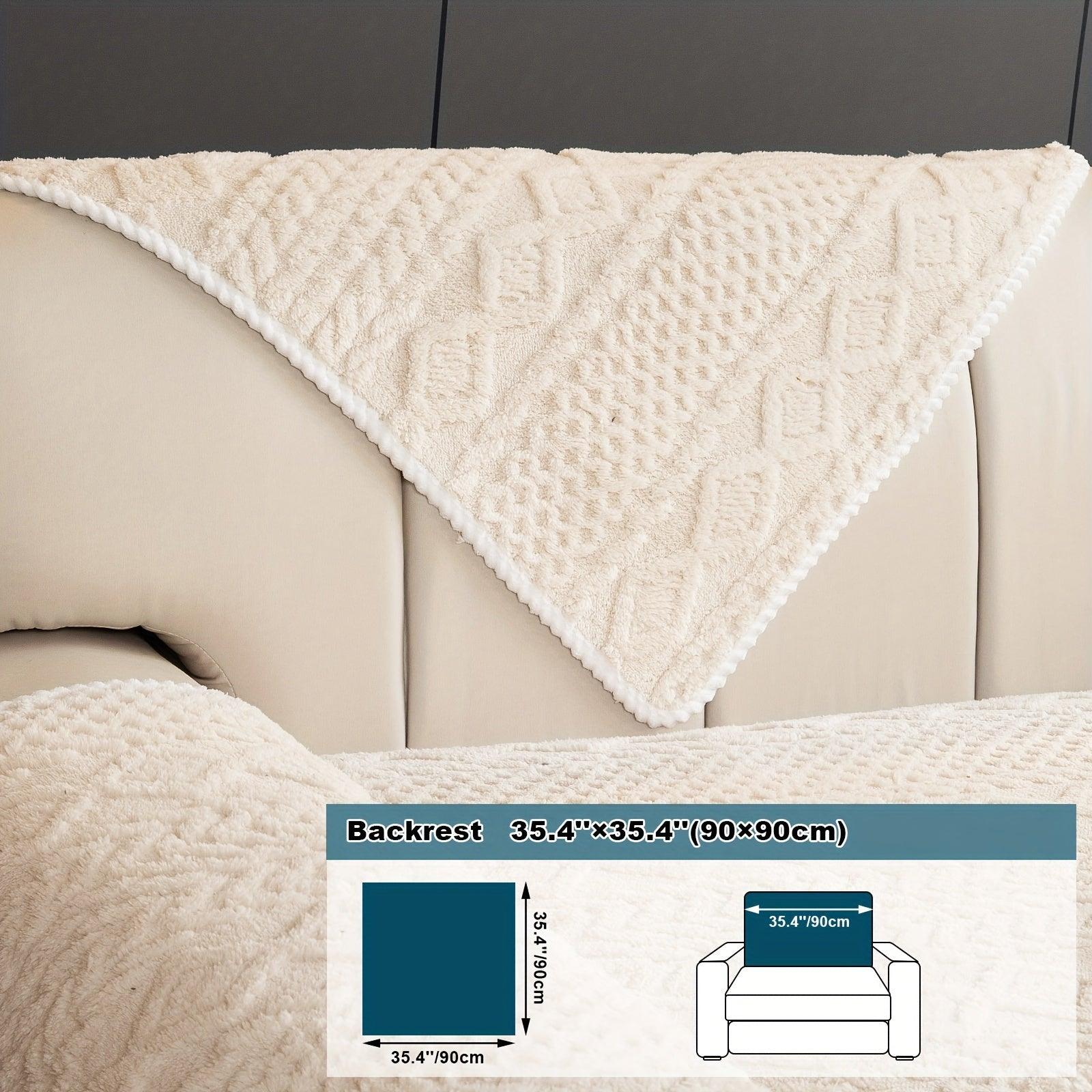 Sofa Slipcover, Pet Dog Friendly, Sofa Cover, Fuzzy Non Slip Sofa Slipcover, Breathable Sofa Slipcover - topspet
