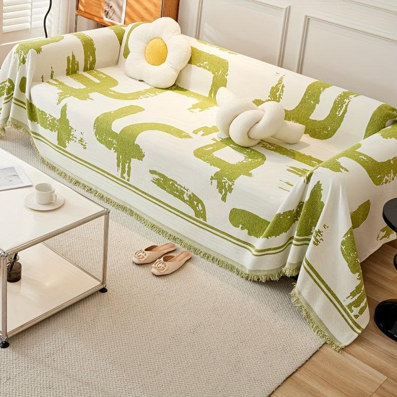 Boho Couch Cover Ultra Soft 2-3 Cushion Couch Sofa Cove - topspet