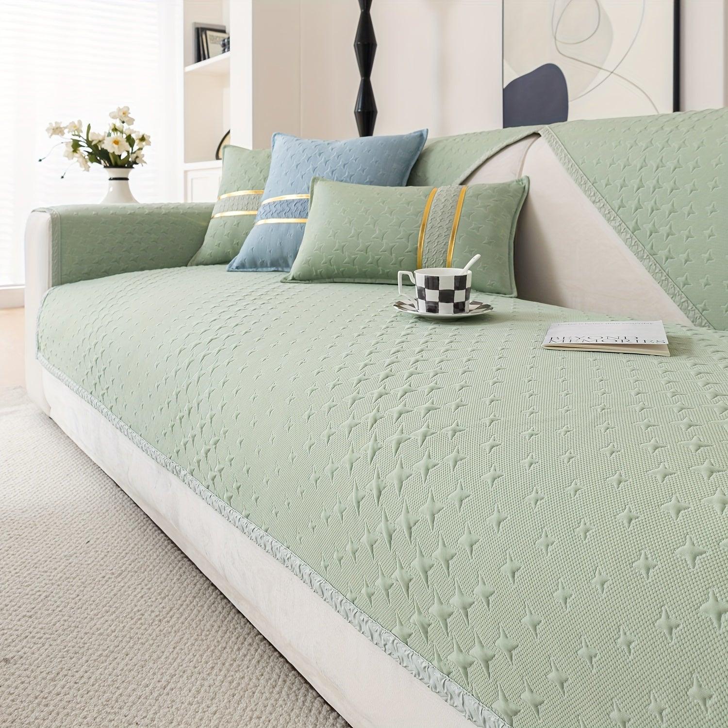 Summer Cooling Silk Non-slip Sofa Cove - topspet