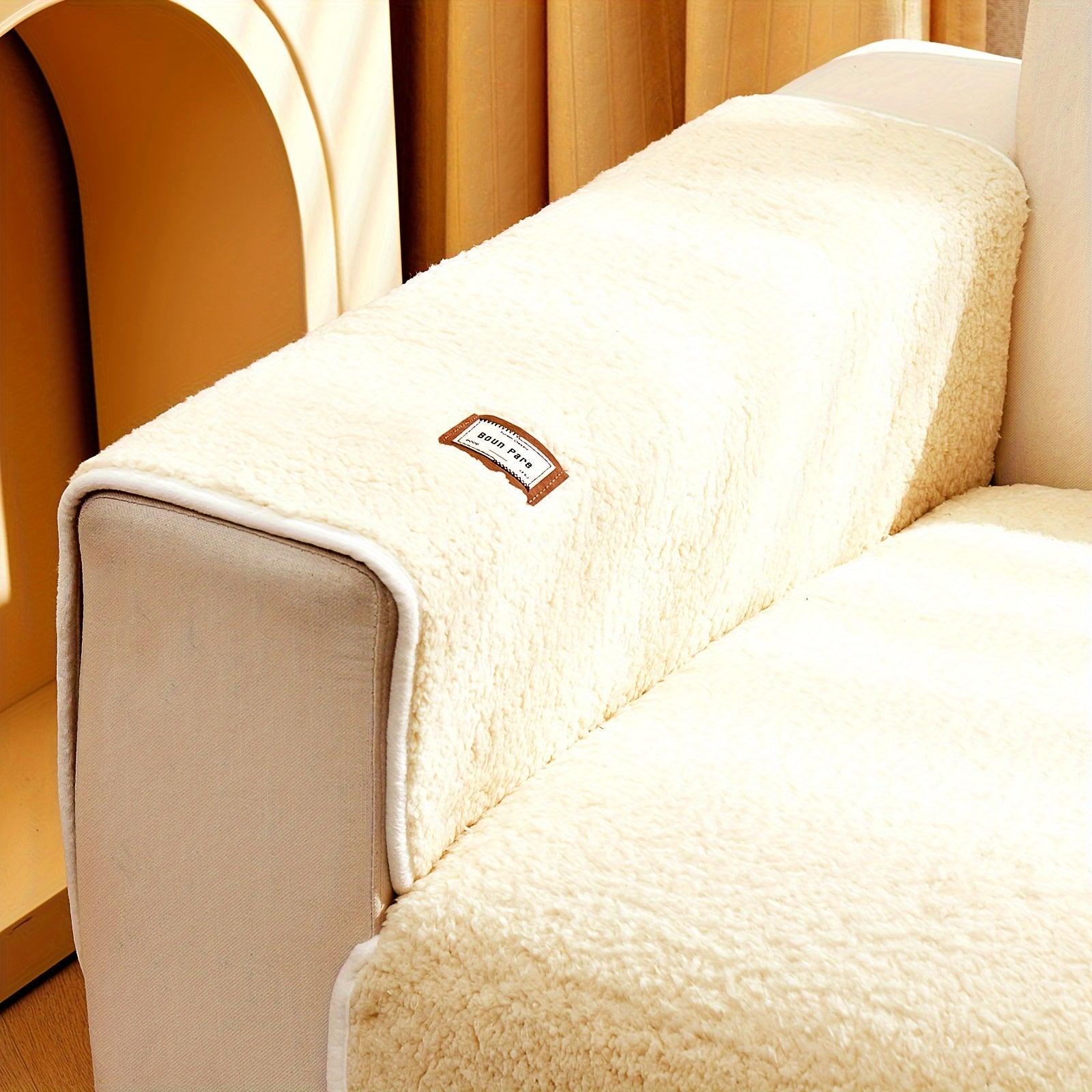 Plush Sherpa Sofa Cover - topspet