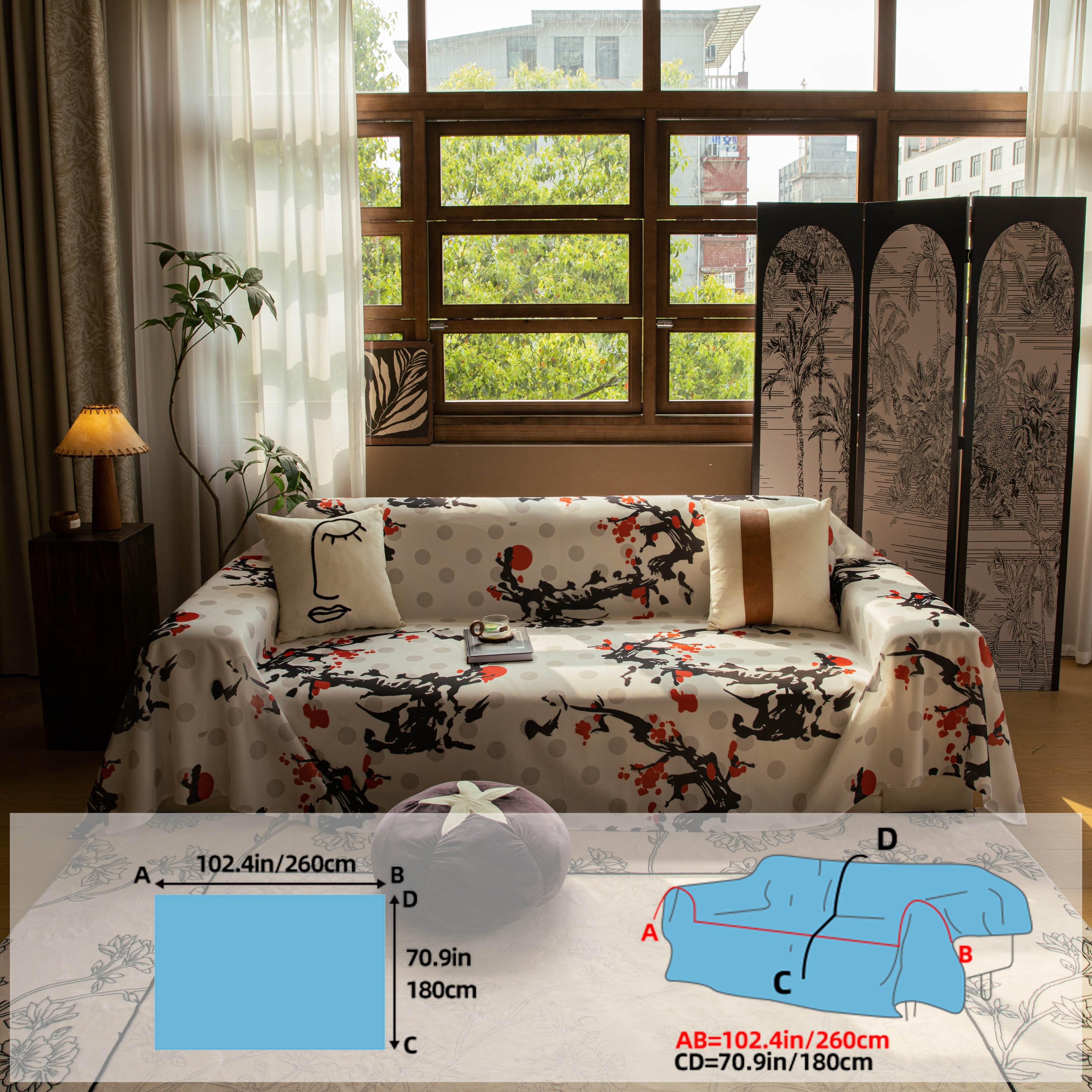 Cooling Ice Silk Sofa Cover - Machine Washable - topspet