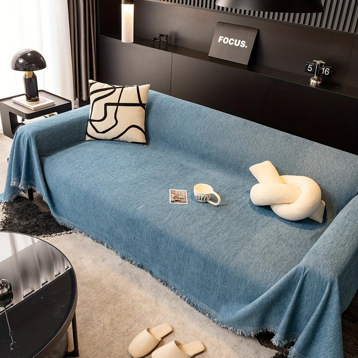 Luxurious Waterproof Sofa Cover with Tassels - topspet
