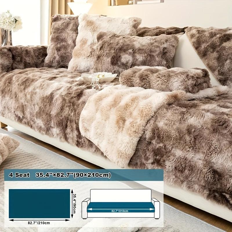 Luxurious Gradient Velvet Sofa Cover - topspet