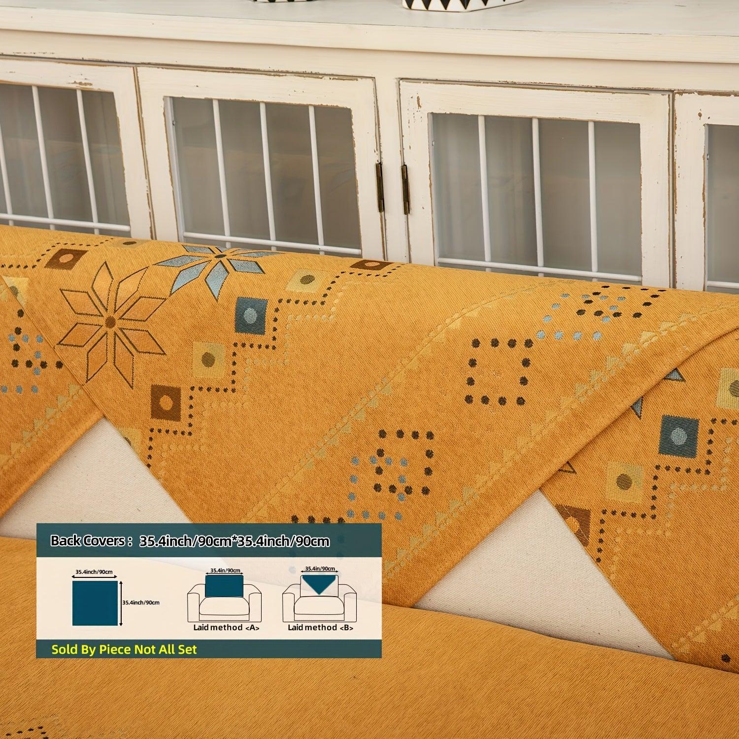 Stylish Bohemian Chenille Sofa Slipcover - topspet