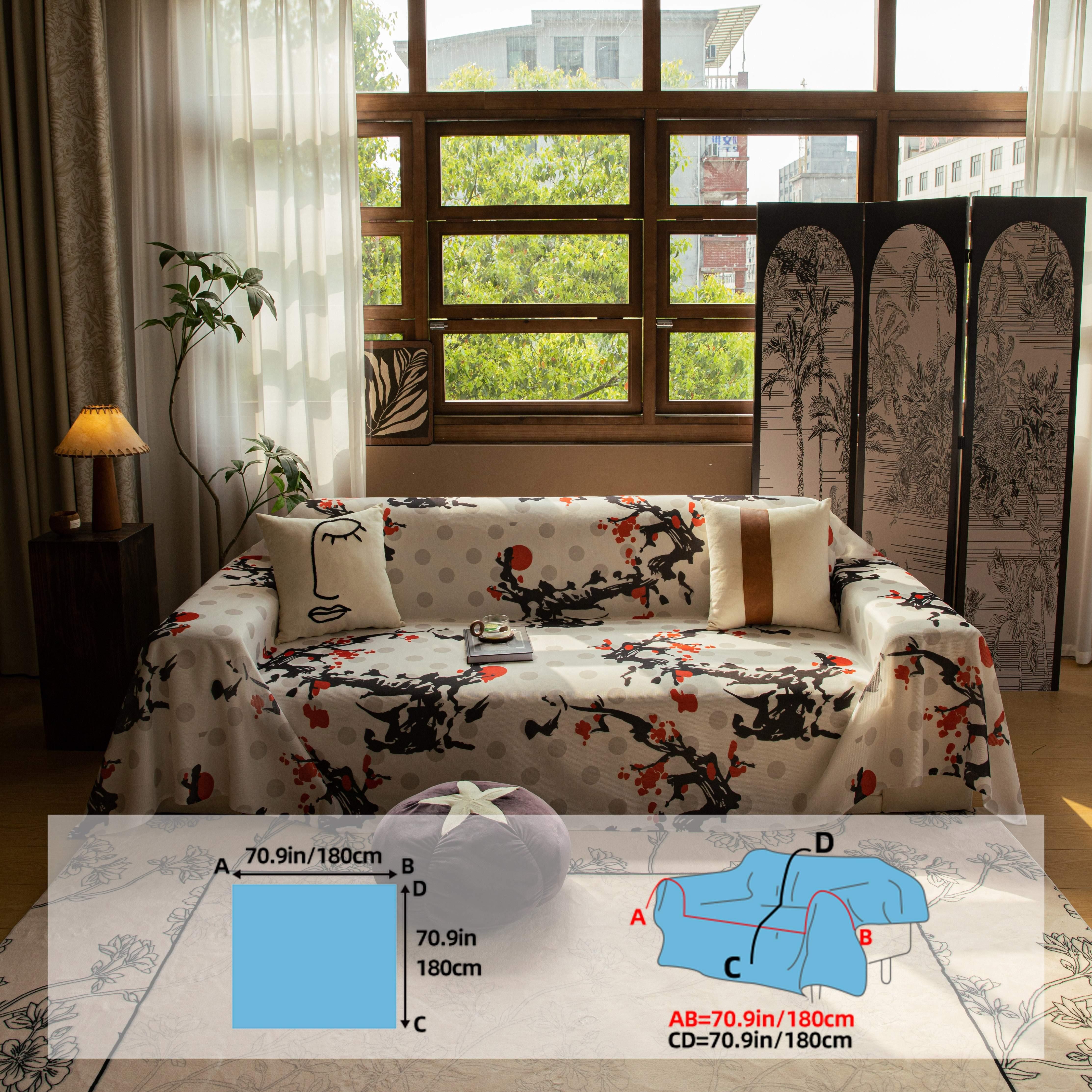 Cooling Ice Silk Sofa Cover - Machine Washable - topspet