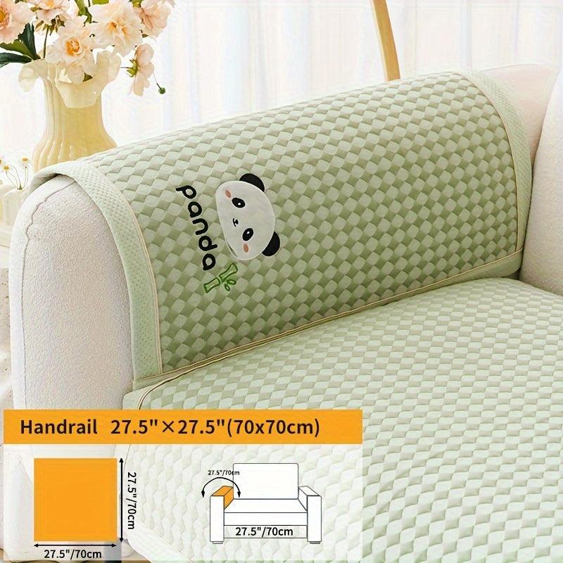 Panda Pattern Non-Slip Sofa Cover - topspet