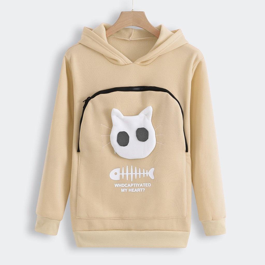 Cat Lovers Hoodie Cuddle Pouch - topspet