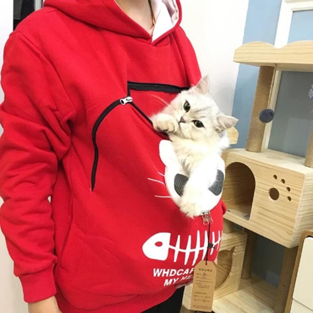 Cat Lovers Hoodie Cuddle Pouch - topspet